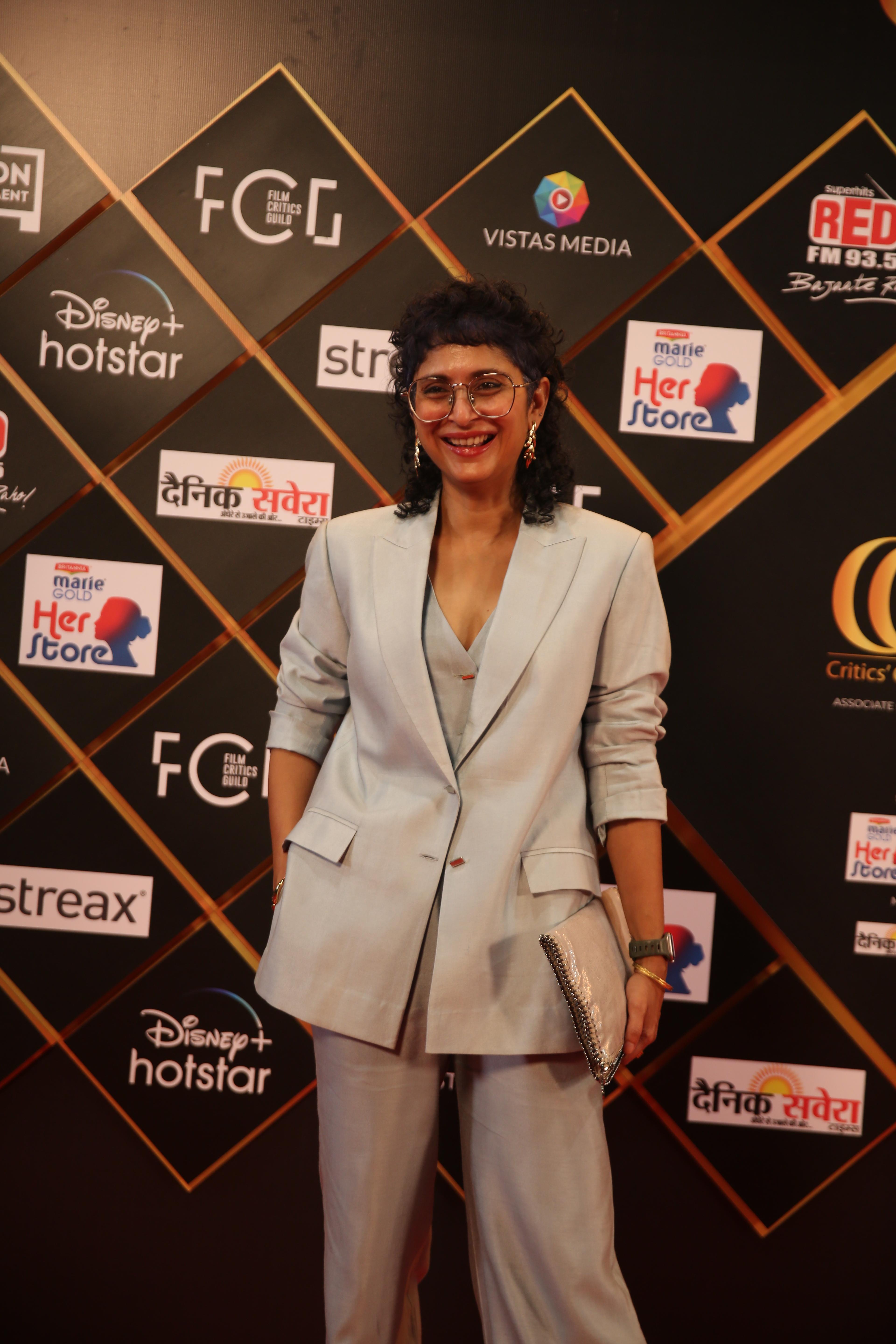 Kiran Rao was exuding boss energy as she posed for the cameras in a power suit