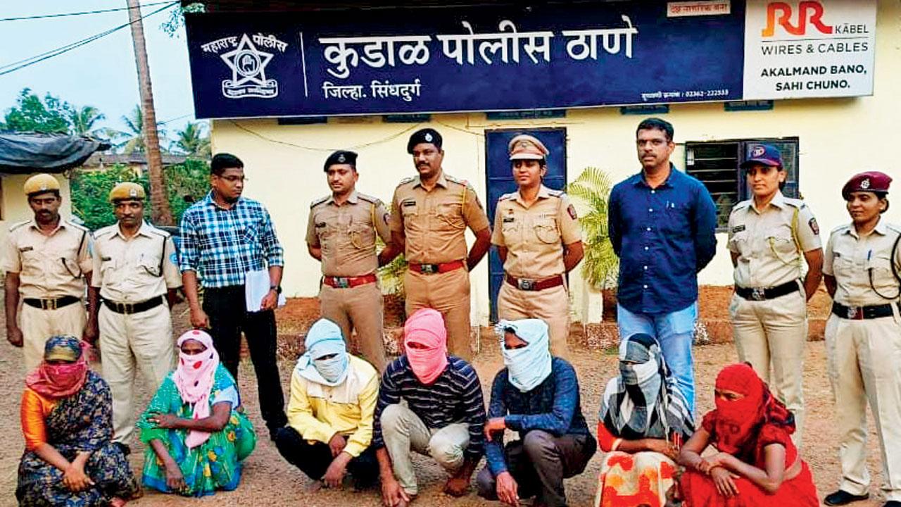 All the accused in the custody of the Kudal police