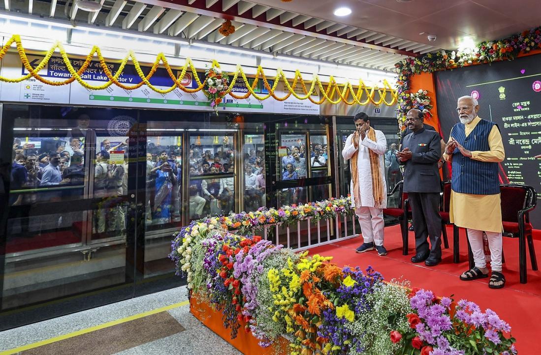 PM unveils multiple metro projects, including India's first underwater corridor