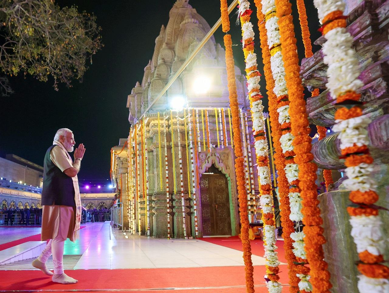 In a post on X, PM Modi also shared a video of his visit to the temple on Saturday. In the video, he is seen taking part in a puja at the temple