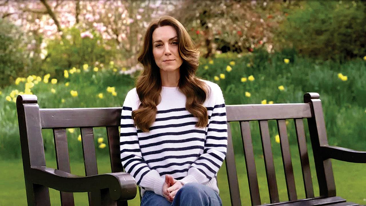 Princess of Wales, Catherine in a moment from the revelation video. Pic courtesy/Youtube