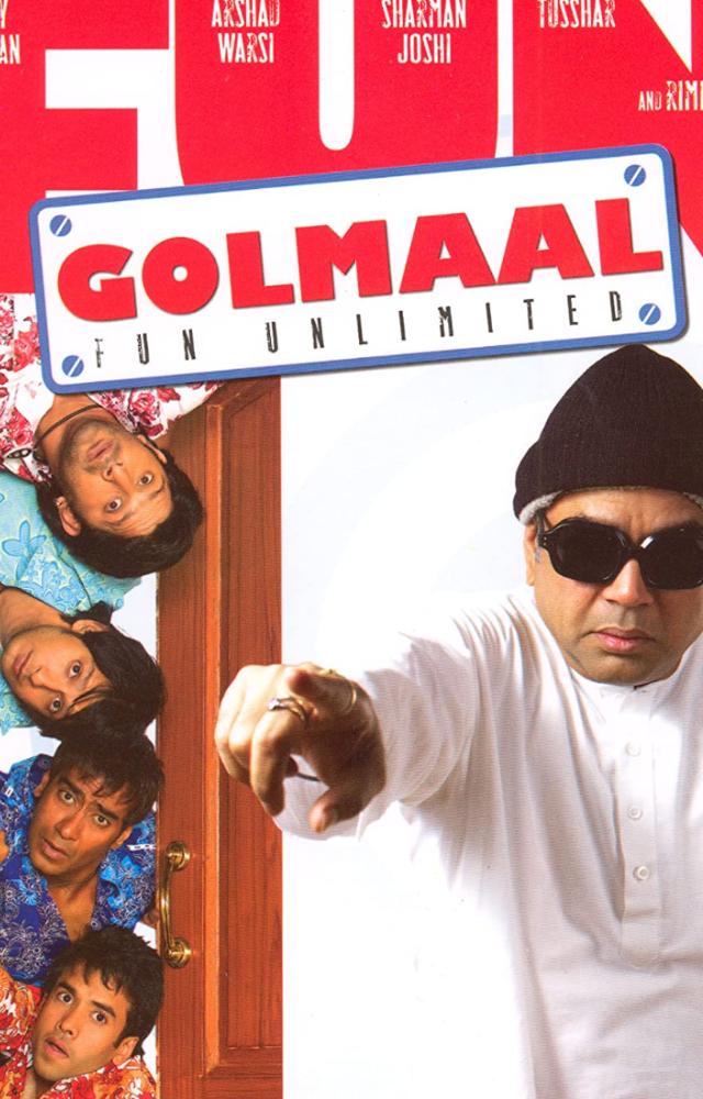 This rib-tickling comedy from director Rohit Shetty, part of the popular Golmaal series, celebrated for its slapstick humour and ensemble cast