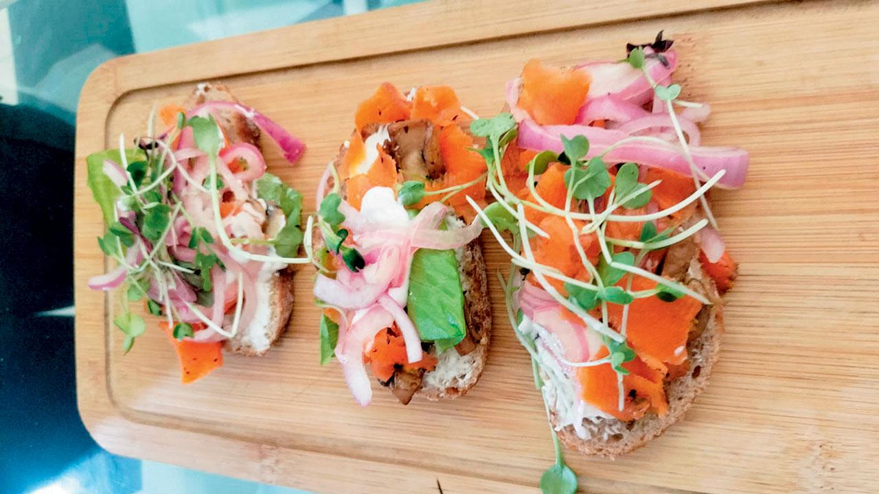 Smorrebrod, a Scandinavian open sandwich