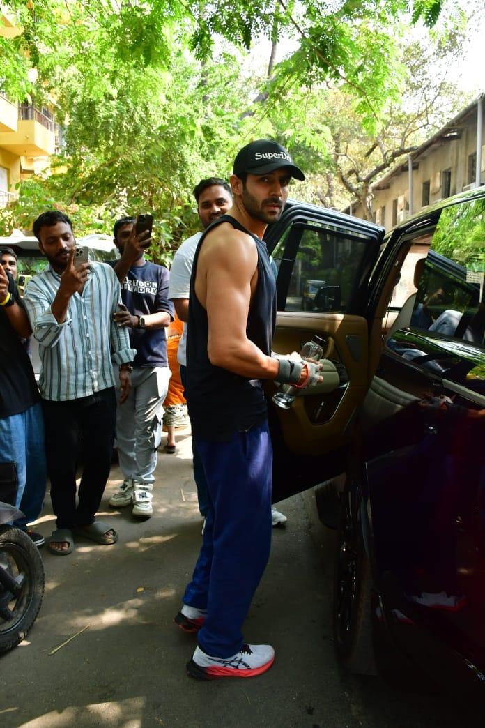 Kartik Aaryan was snapped in the city as he went out and about in the city