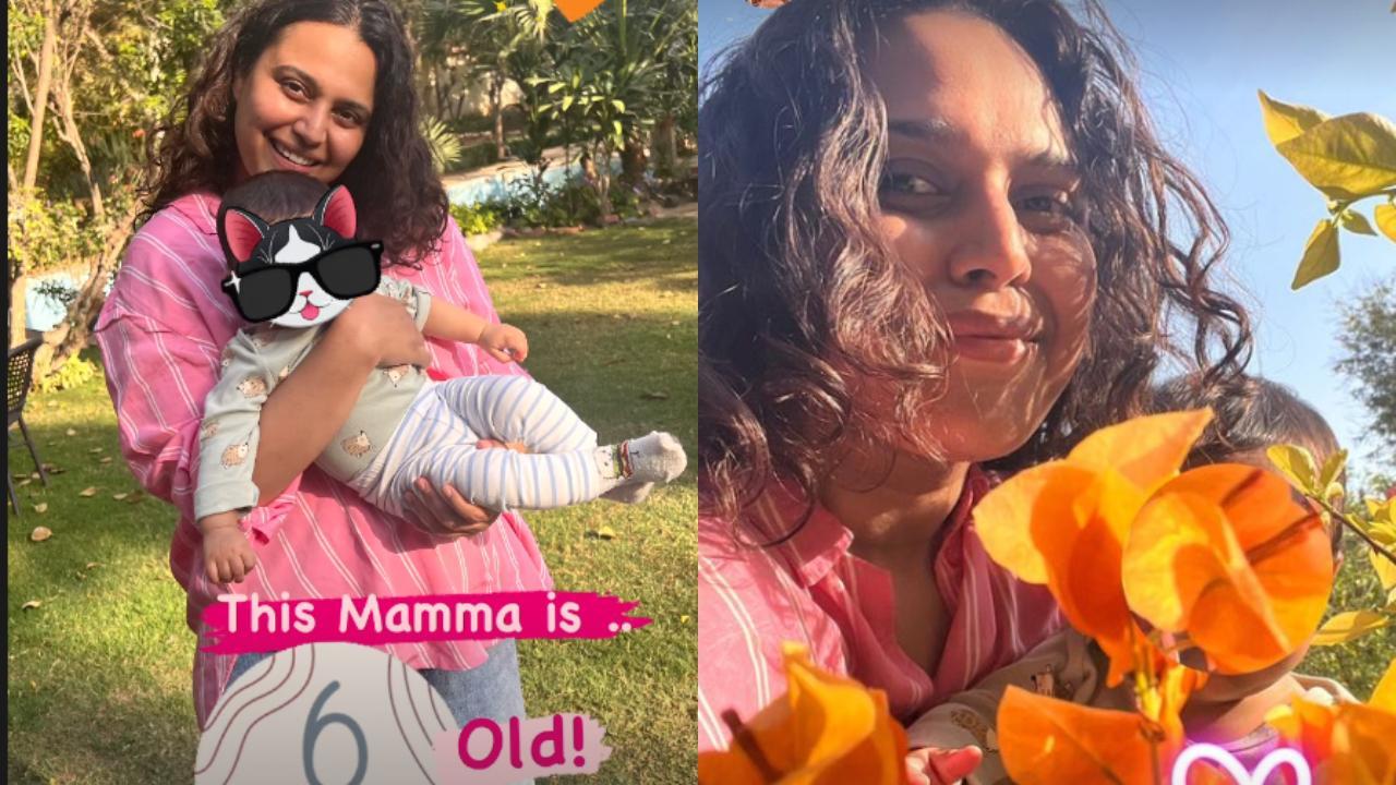 Swara Bhasker shares pics with baby girl Raabiyaa as she turns 6 months old
