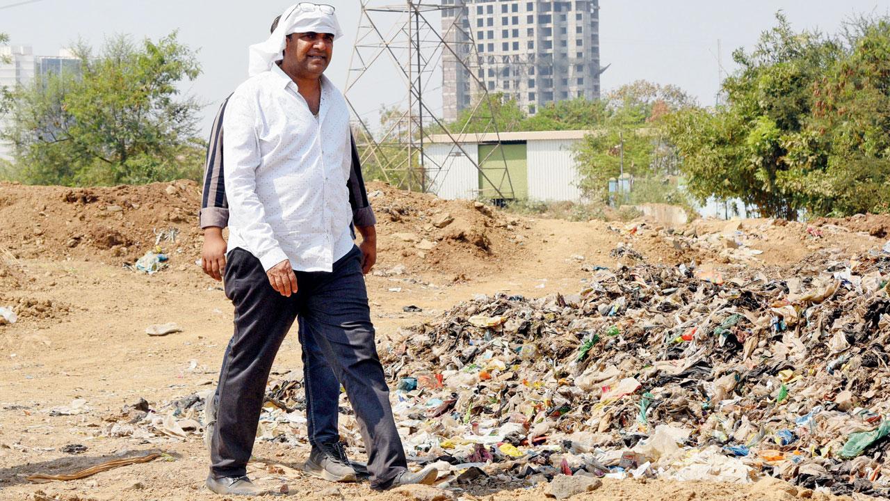 Ex-corporator Hira Patil the site