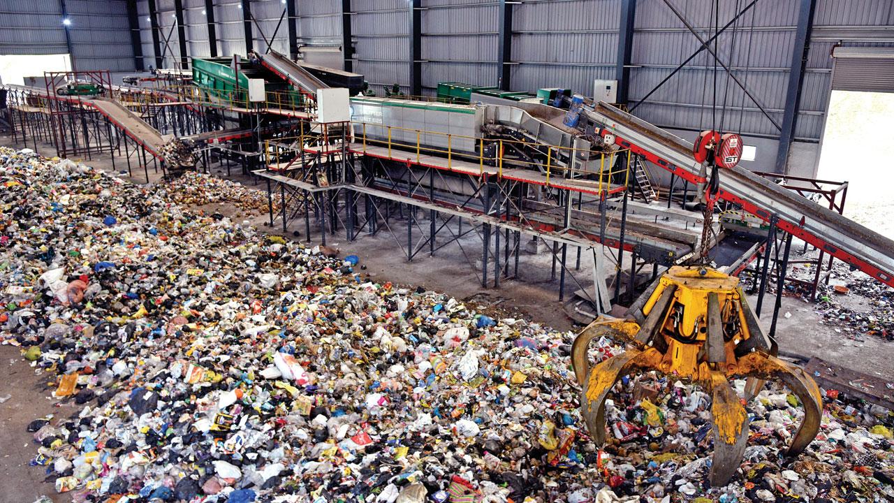 The solid waste at the site