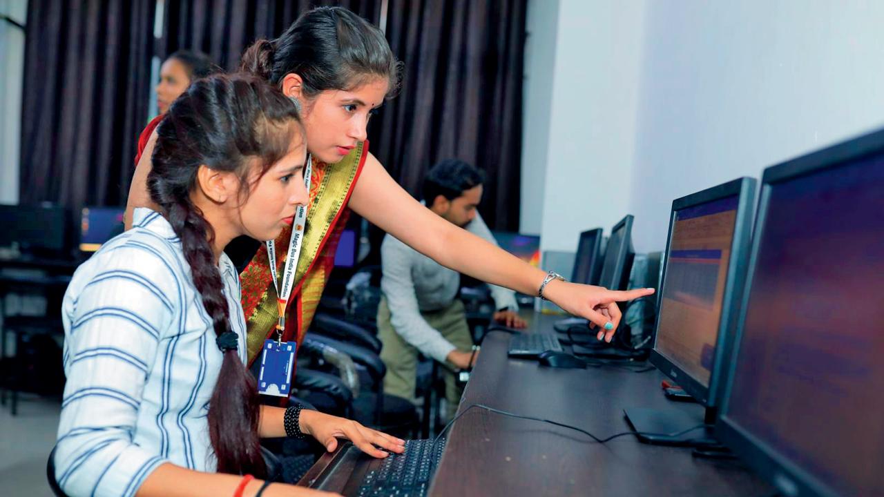 One of the training programmes by Magic Bus India Foundation 
