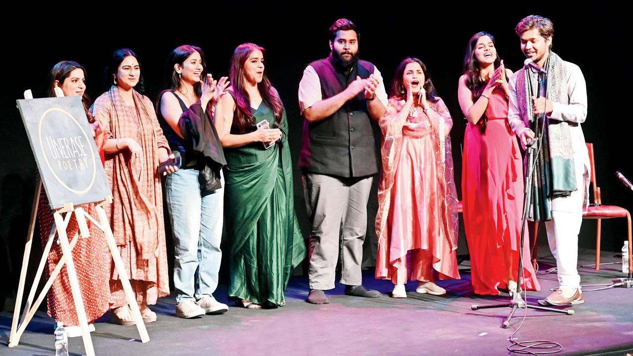 Every year, UnErase hosts special women’s day poetry meetups 