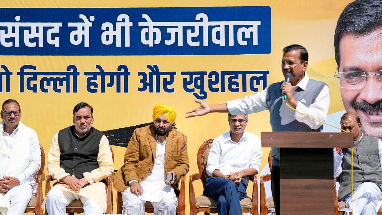 IN PHOTOS: Arvind Kejriwal and Bhagwant Mann kick off AAP's Lok Sabha campaign