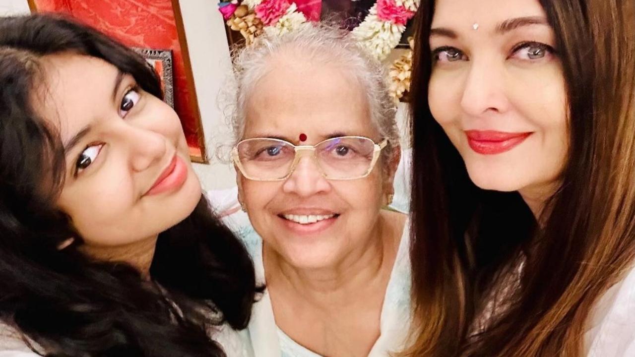 Aishwarya Rai posts new picture with daughter Aaradhya Rai Bachchan to remember her 'ajjaa'