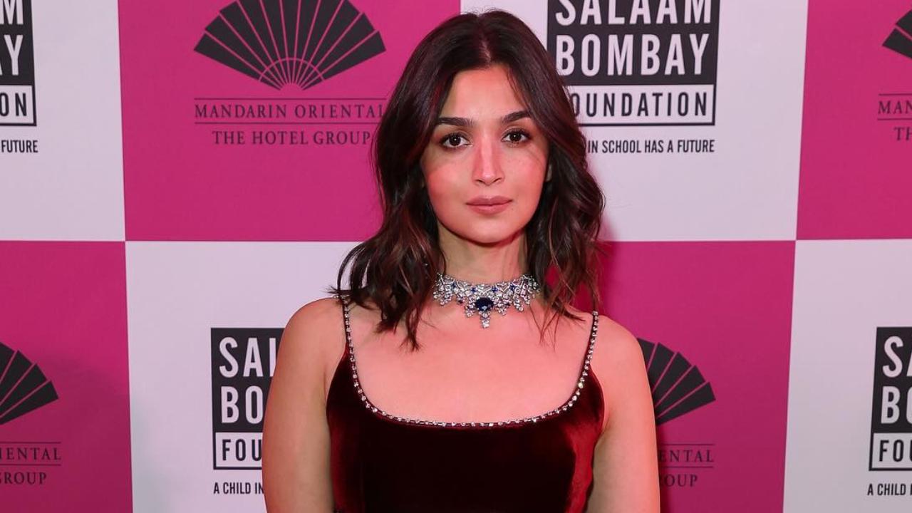 Alia Bhatt dazzled in a sapphire and diamond necklace along with a wine coloured gown for her first charity gala as a host in London. Read full story here