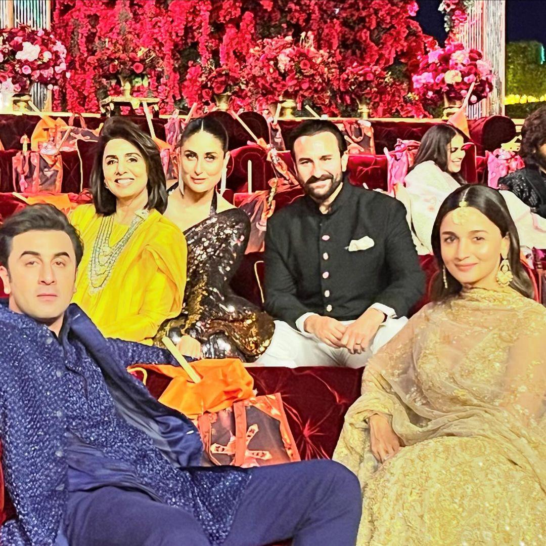 Neetu Kapoor took to Instagram to post a picture with her family from the festivities. The Kapoor/Pataudi clan look simply amazing 