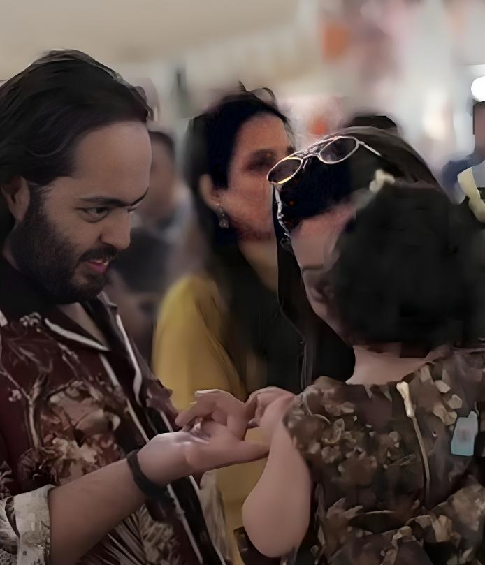 A viral video captured the adorable moment of Alia Bhatt and Anant Ambani playing with the groom's daughter, Raha, at the pre-wedding festivities.