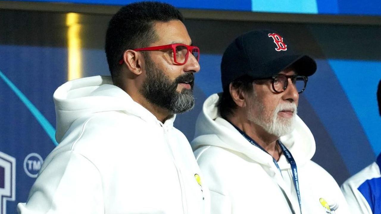 Amitabh Bachchan spotted enjoying ISPL cricket match with Abhishek Bachchan, calls hospital report 'fake news'