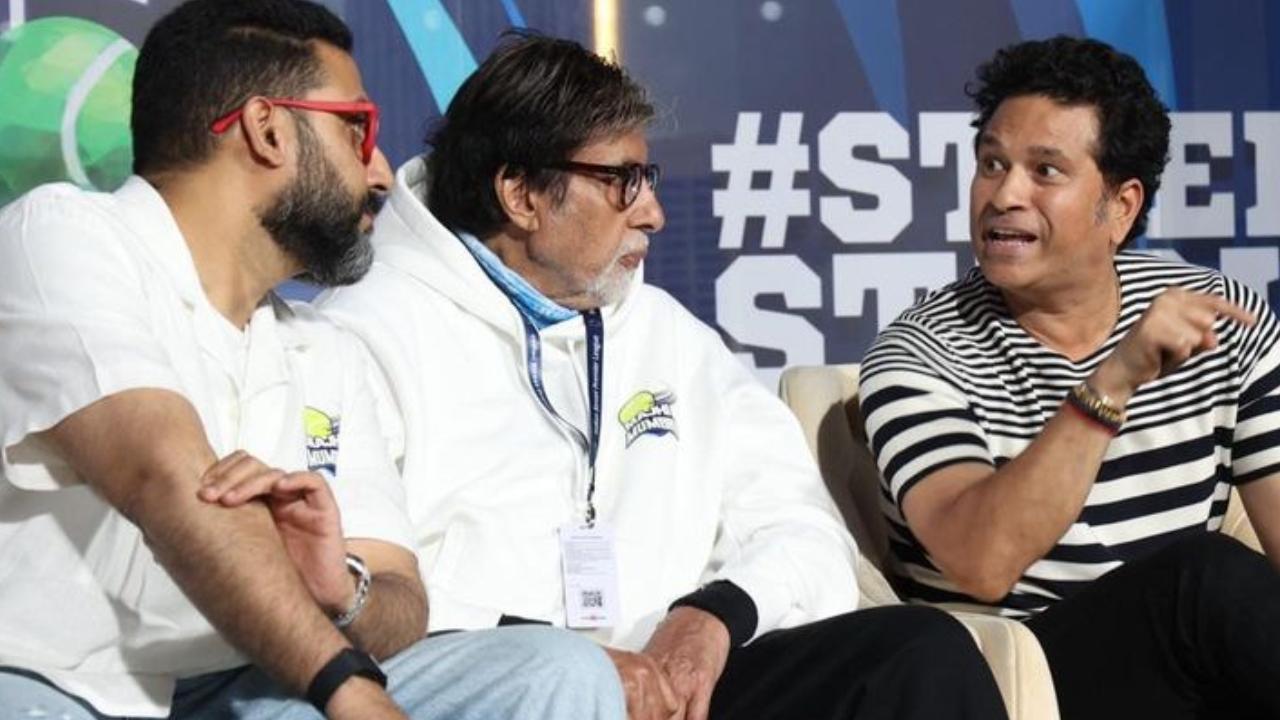 After hospitalisation scare, Amitabh Bachchan posts photo from ISPL finals with Sachin Tendulkar, fans relieved 