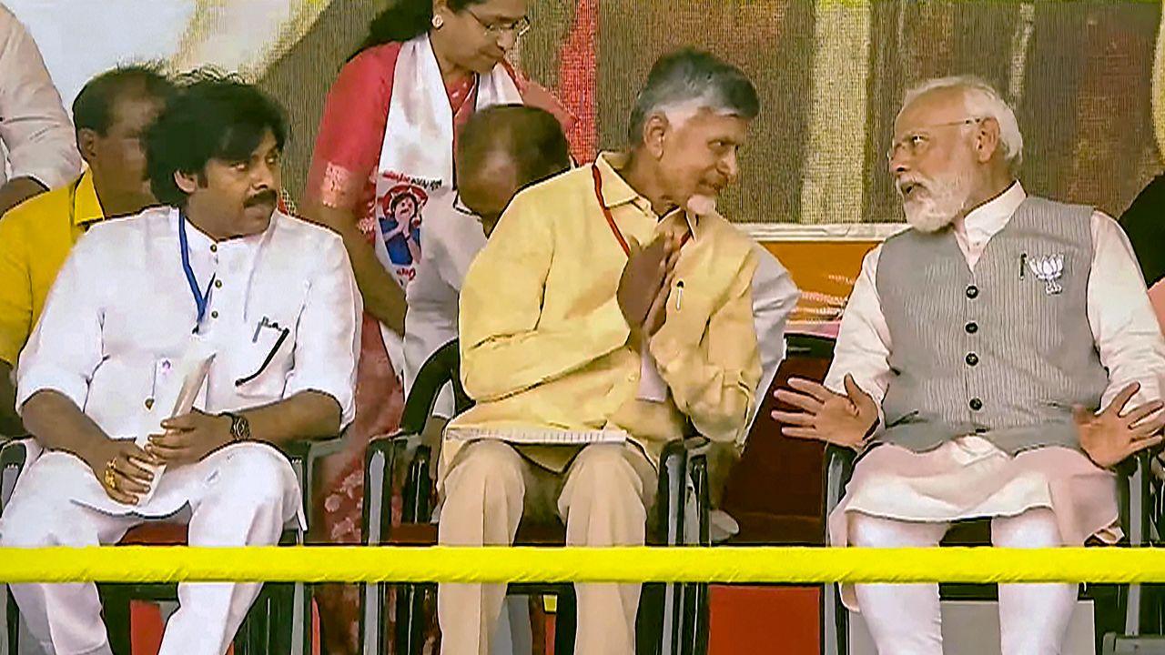Allies BJP, TDP and JSP will be contesting Lok Sabha elections & assembly elections in Andhra Pradesh jointly. Per their arrangement, BJP will contest 6 Lok Sabha and 10 assembly seats, TDP to field candidates for 17 parliamentary and 144 state seats. Lastly, Pawan Kalyan received 2 Lok Sabha seats and 21 assembly seats. 