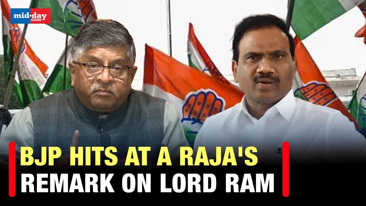 BJP's Ravishankar Prasad lashes out at DMK's A Raja on Lord Ram remarks 