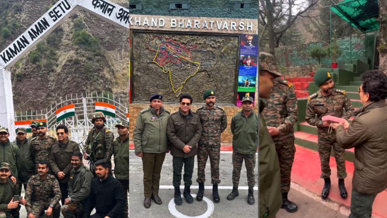 He also made his appearance in Uri where he clicked and greeted soldiers present there