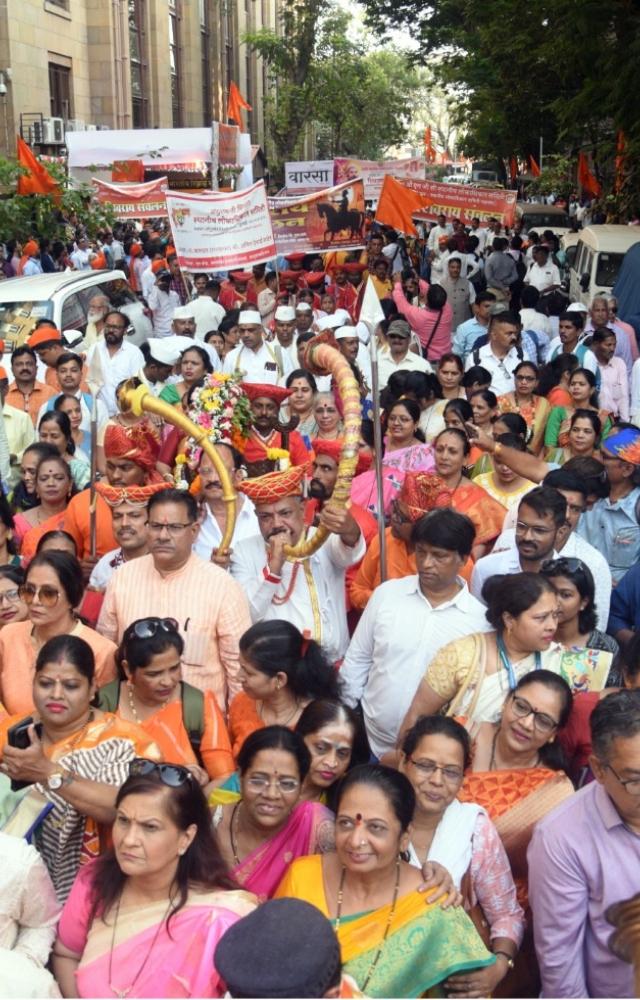 The rally began from Amar Building in Fort and was concluded at the Gateway of India in south Mumbai