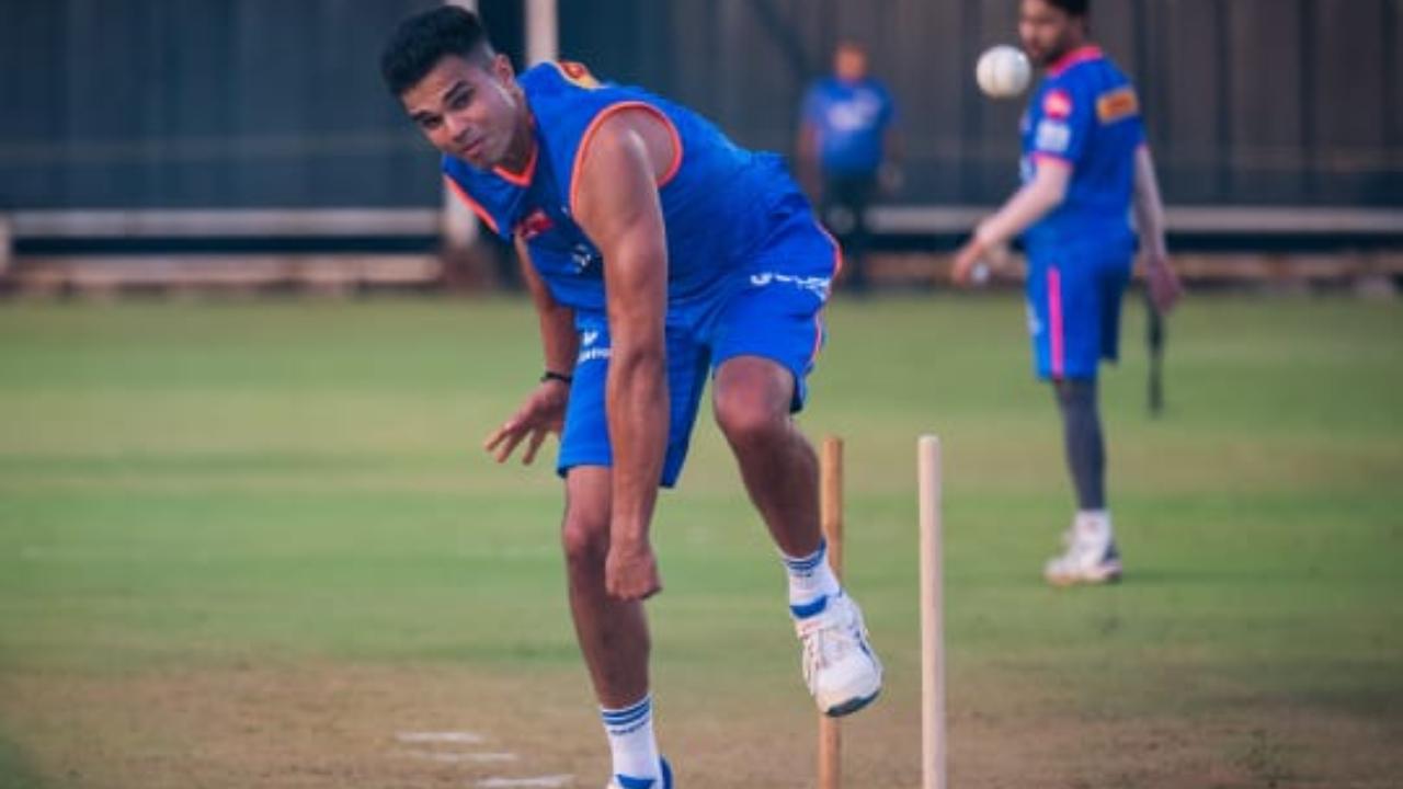 Arjun Tendulkar who featured in some of Mumbai's matches during the IPL 2023 was bowled in the nets during the practice session. He played his first-ever IPL match against Kolkata Knight Riders on April 16, 2023