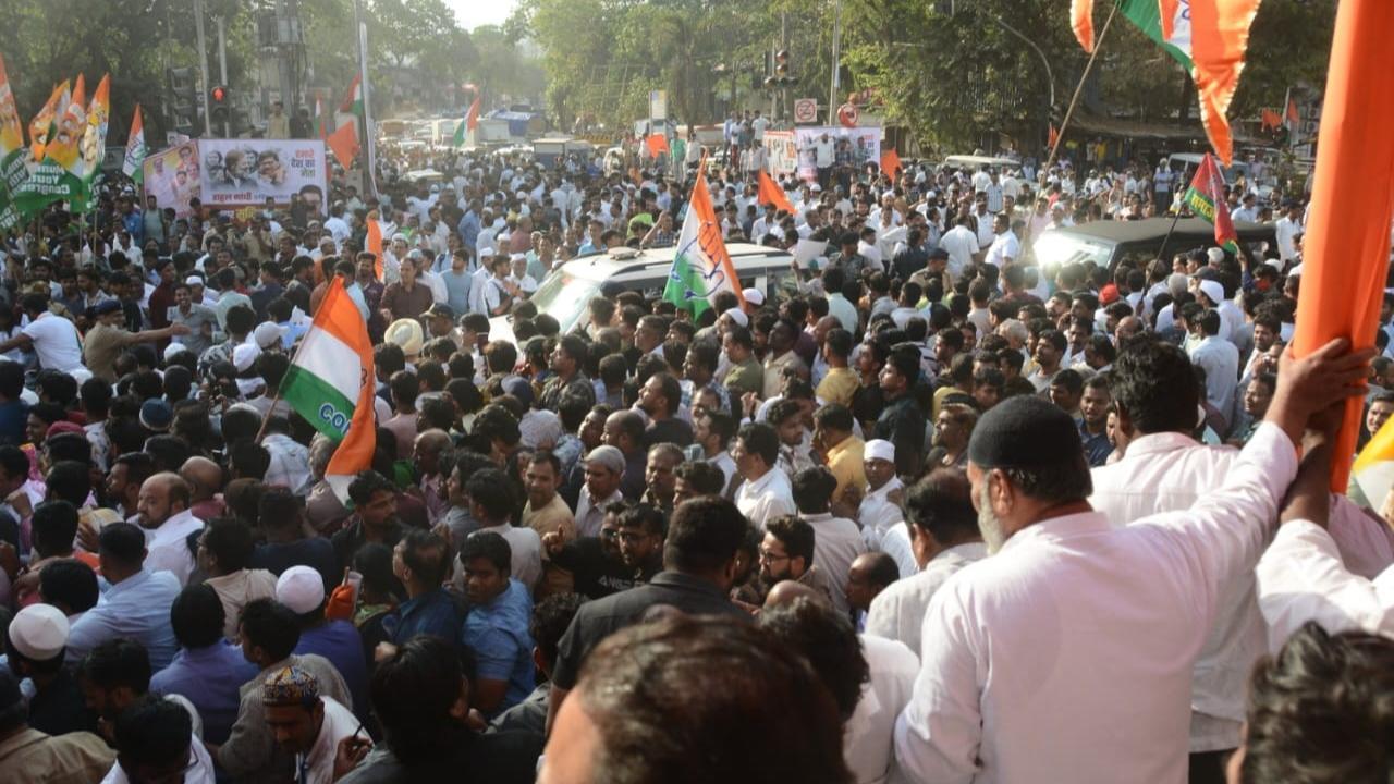 IN PHOTOS: Rahul Gandhi-led Bharat Jodo Nyay Yatra reaches Mumbai