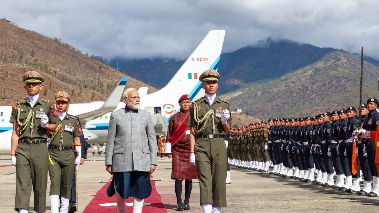 IN PHOTOS: PM Modi gets warm welcome in Bhutan