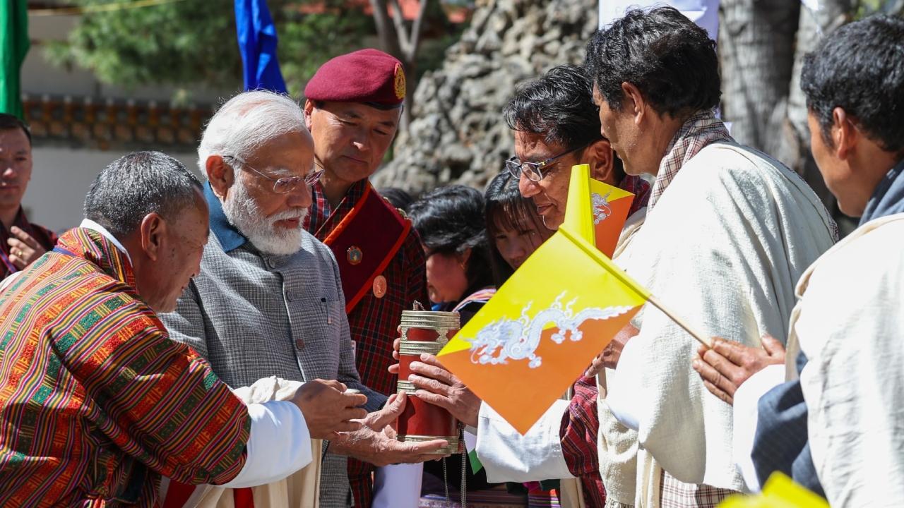 During the visit, Prime Minister Modi received an audience with Jigme Khesar Namgyel Wangchuck, the King of Bhutan, and Jigme Singye Wangchuck, the Fourth King of Bhutan. He will also hold talks with the Prime Minister of Bhutan, reported PTI