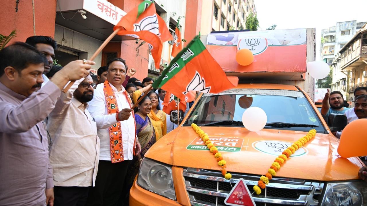 Lok Sabha elections 2024: Mumbai BJP launches digital campaign vehicles