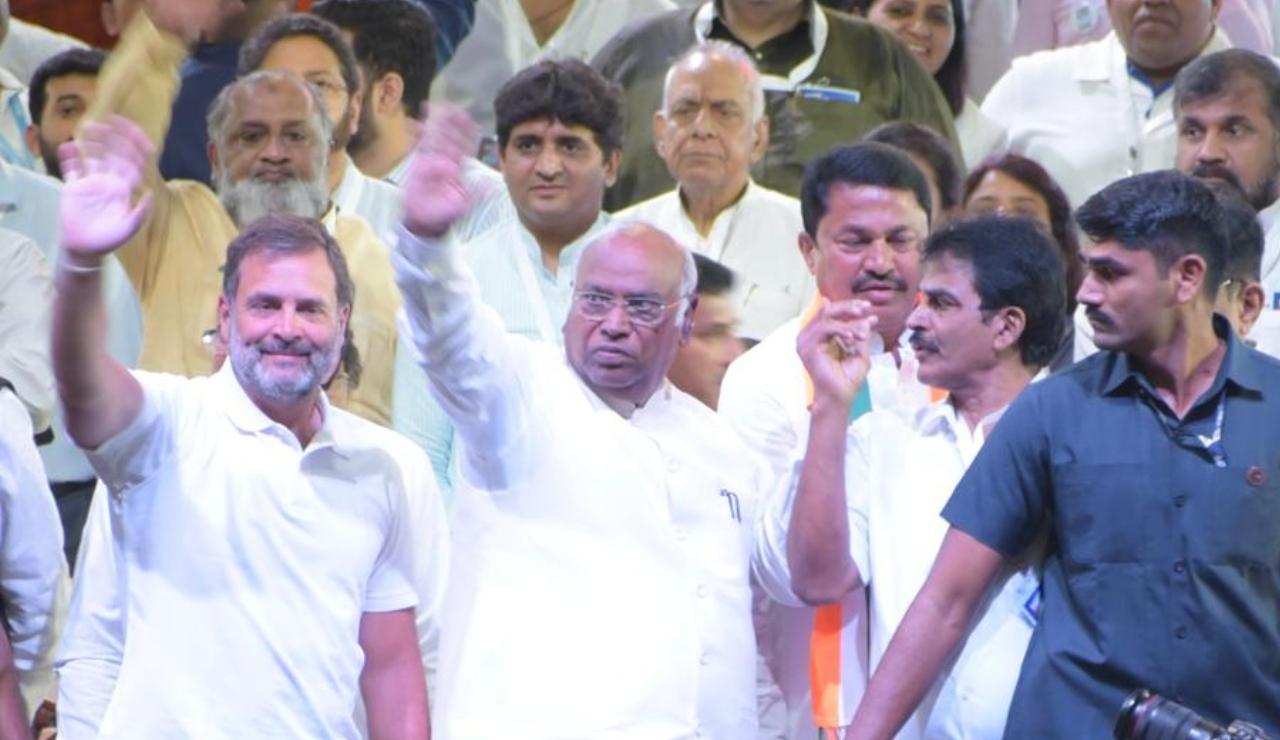 Other INDIA bloc leaders present at the rally are, VBA leader Prakash Ambedkar, Tamil Nadu Chief Minister MK Stalin, Jharhand Chief Minister Champai Soren, PDP leader Mehbooba Mufti, NC leader Farooq Abdullah among others