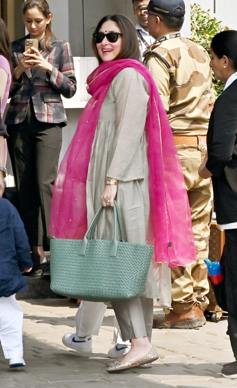 Kareena Kapoor Khan looked royal as she stunned in a traditional grey salwar suit 
