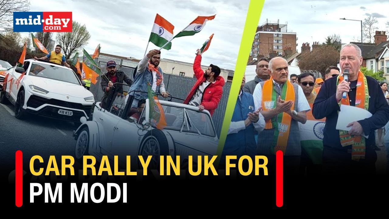 Lok Sabha Elections 2024: Overseas friends of BJP hold car rally to support Modi