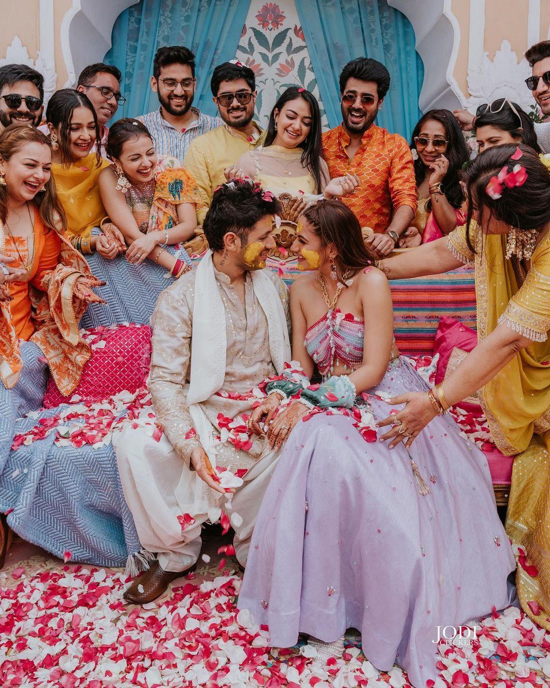 Surbhi Chandna, the actress famous for her role in the TV show Ishqbaaaz, tied the knot with her longtime partner Karan Sharma in Jaipur, Rajasthan on Saturday, March 2nd