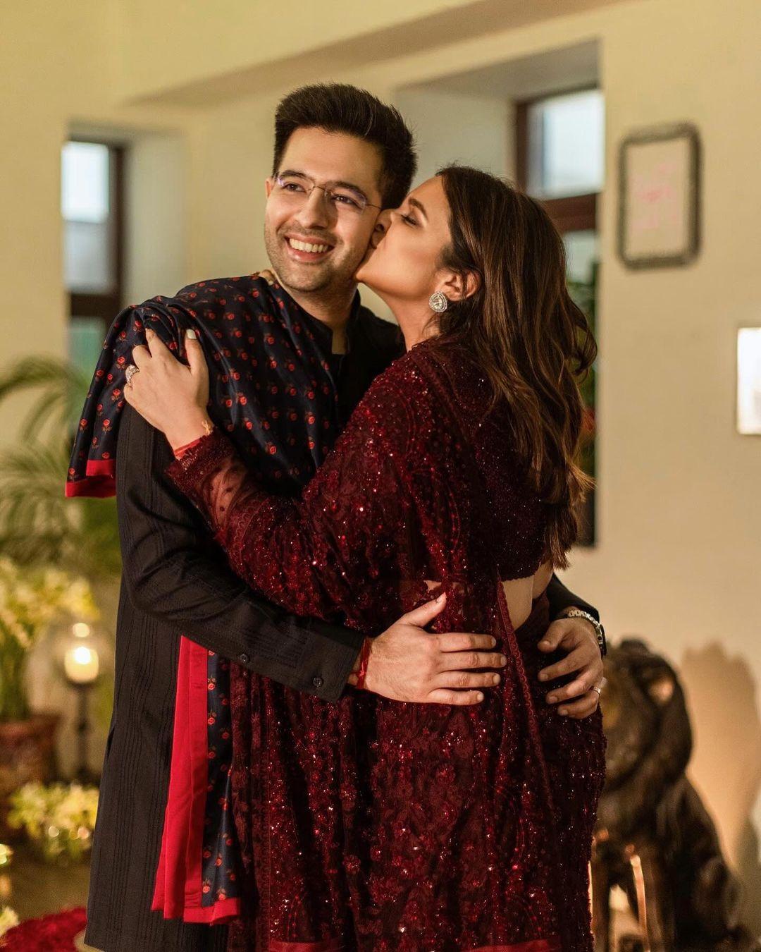 It's the first Holi for actress Parineeti Chopra and politician Raghav Chadha as a married couple