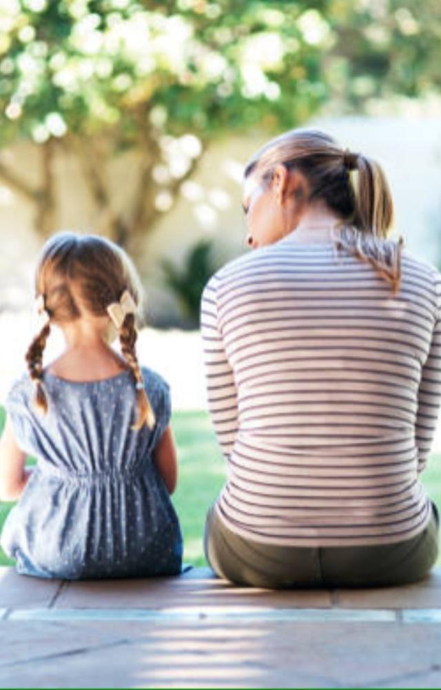 Sharing your own experiences can also encourage your child to open up
