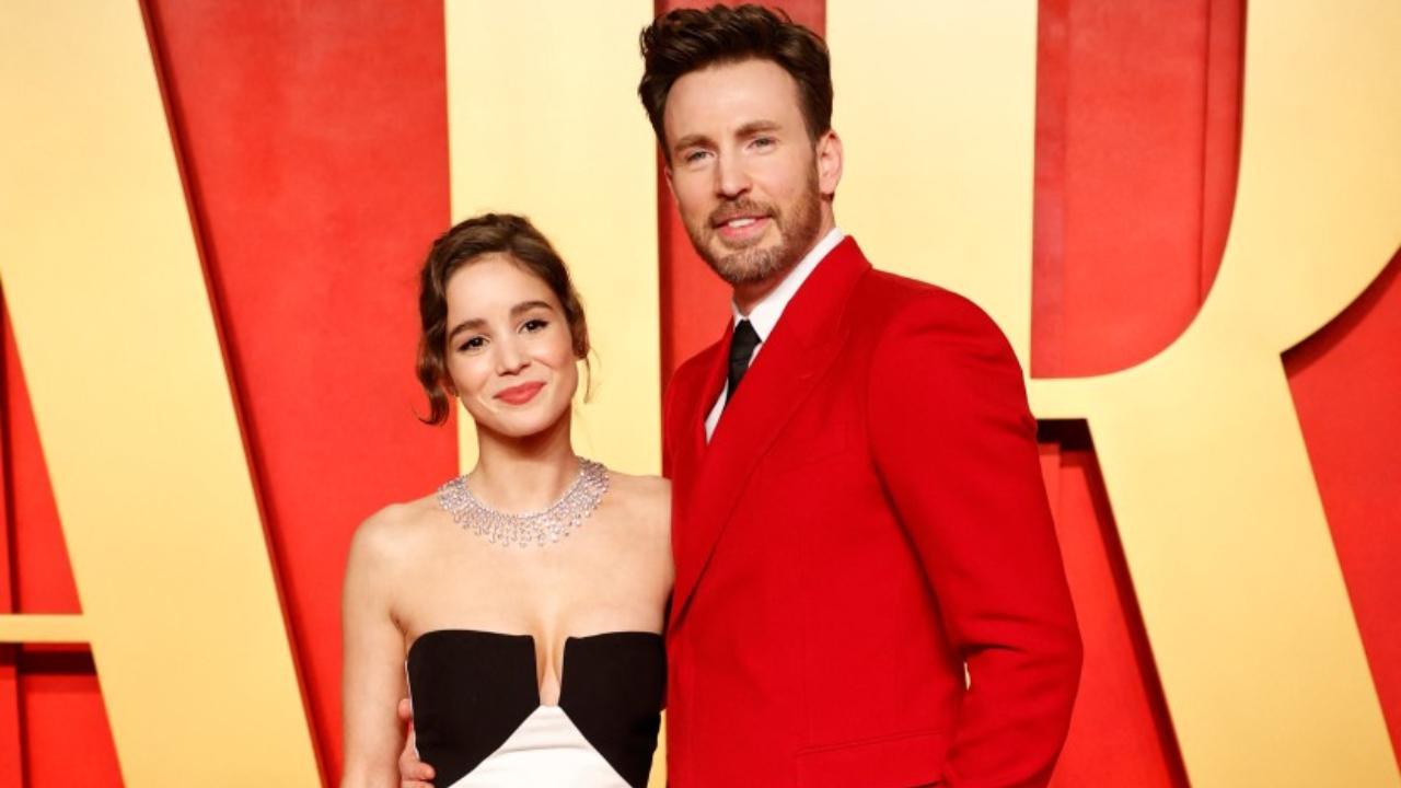 Oscars 2024: Chris Evans and Alba Baptista make their red carpet debut at Vanity Fair party