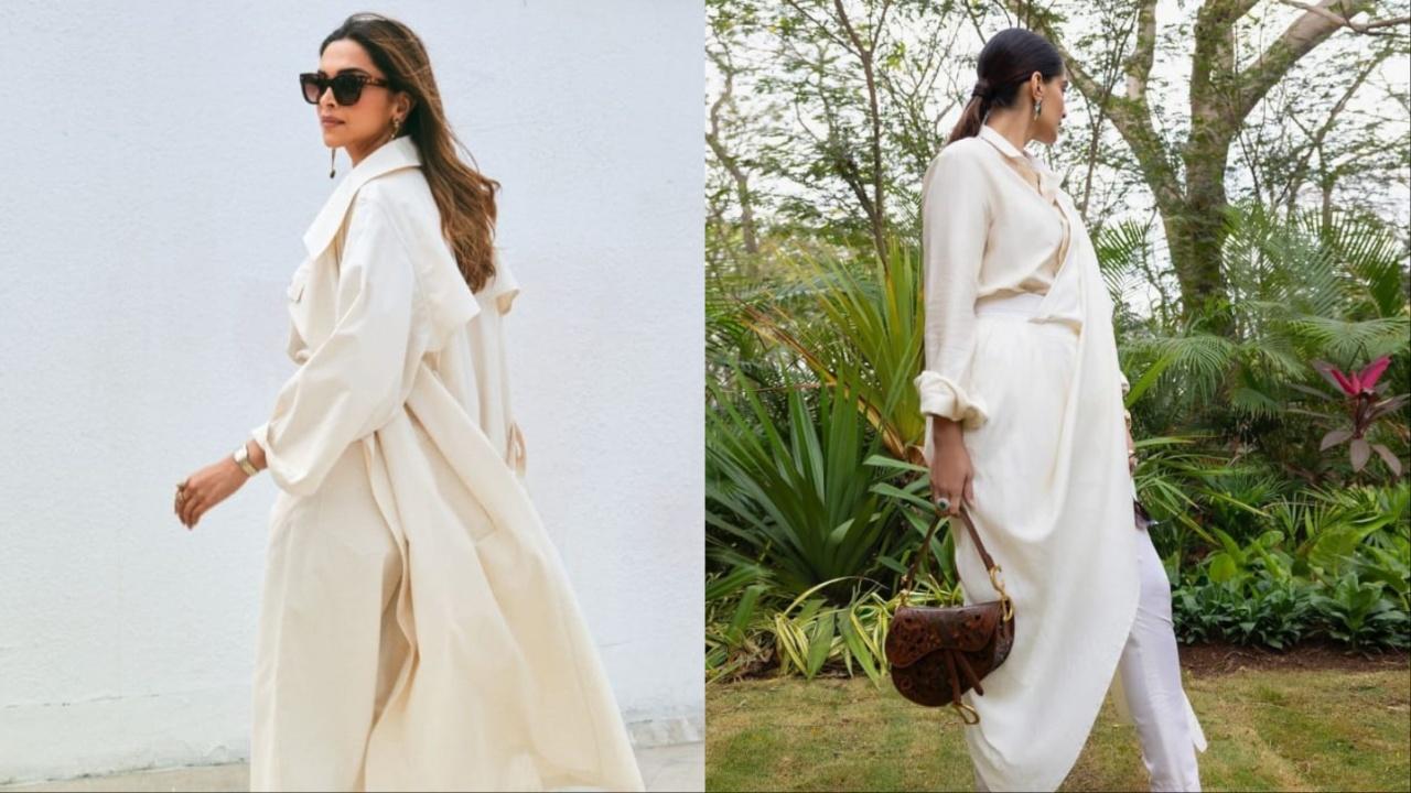 Deepika Padukone and Sonam Kapoor drop looks from Day 2. Both the actresses opted for a simple white ensemble looking chic. 