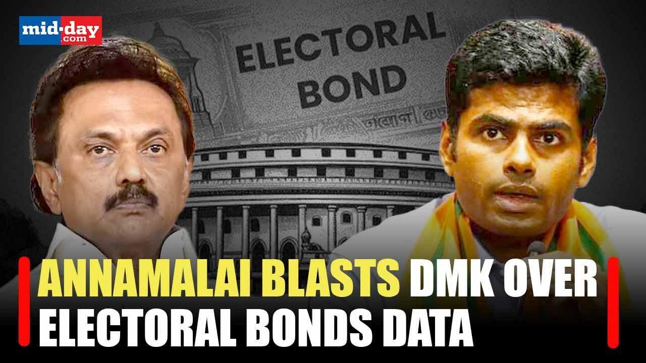 K Annamalai criticizes DMK over freshly released Electoral Bonds data