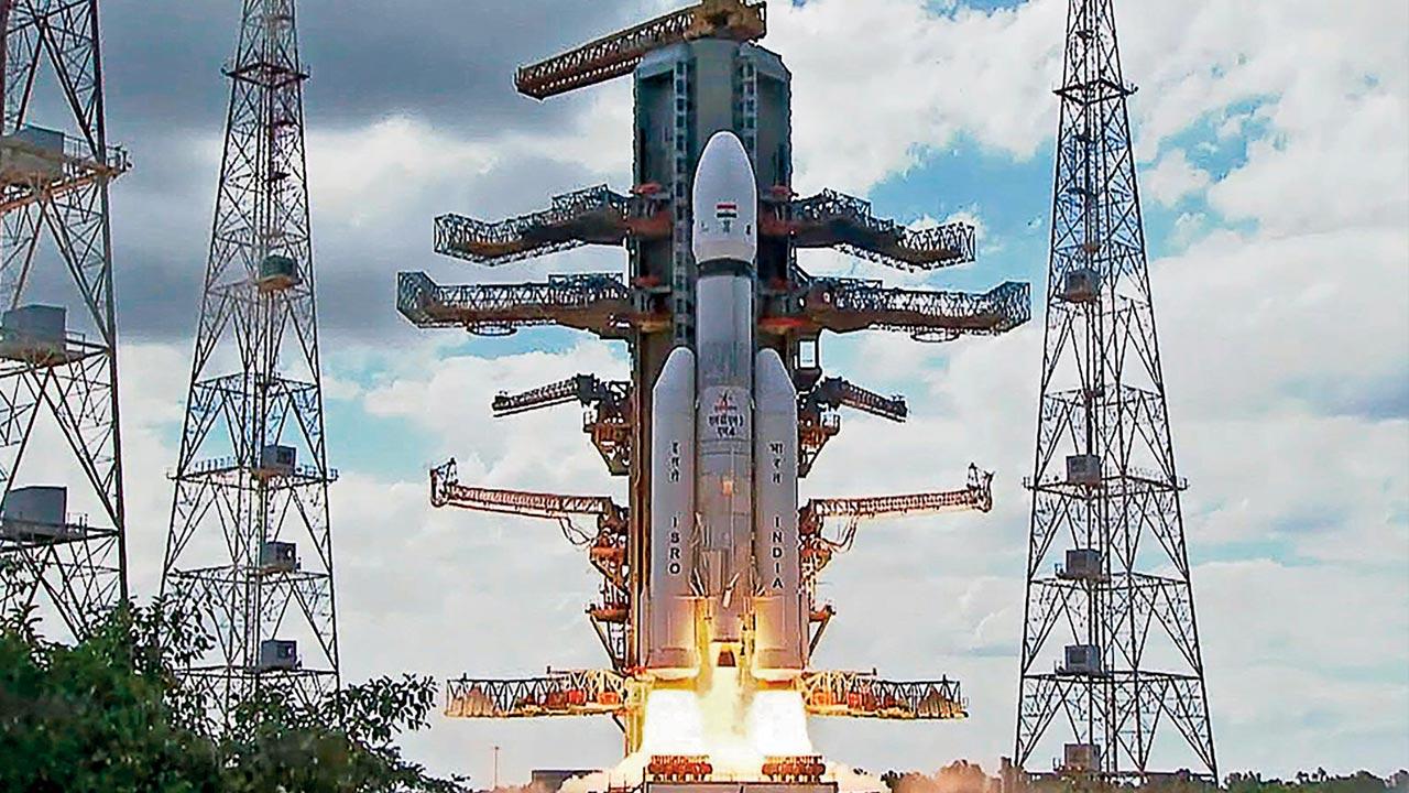 The launch of Chandrayaan-3. Pic Courtesy/Getty Images