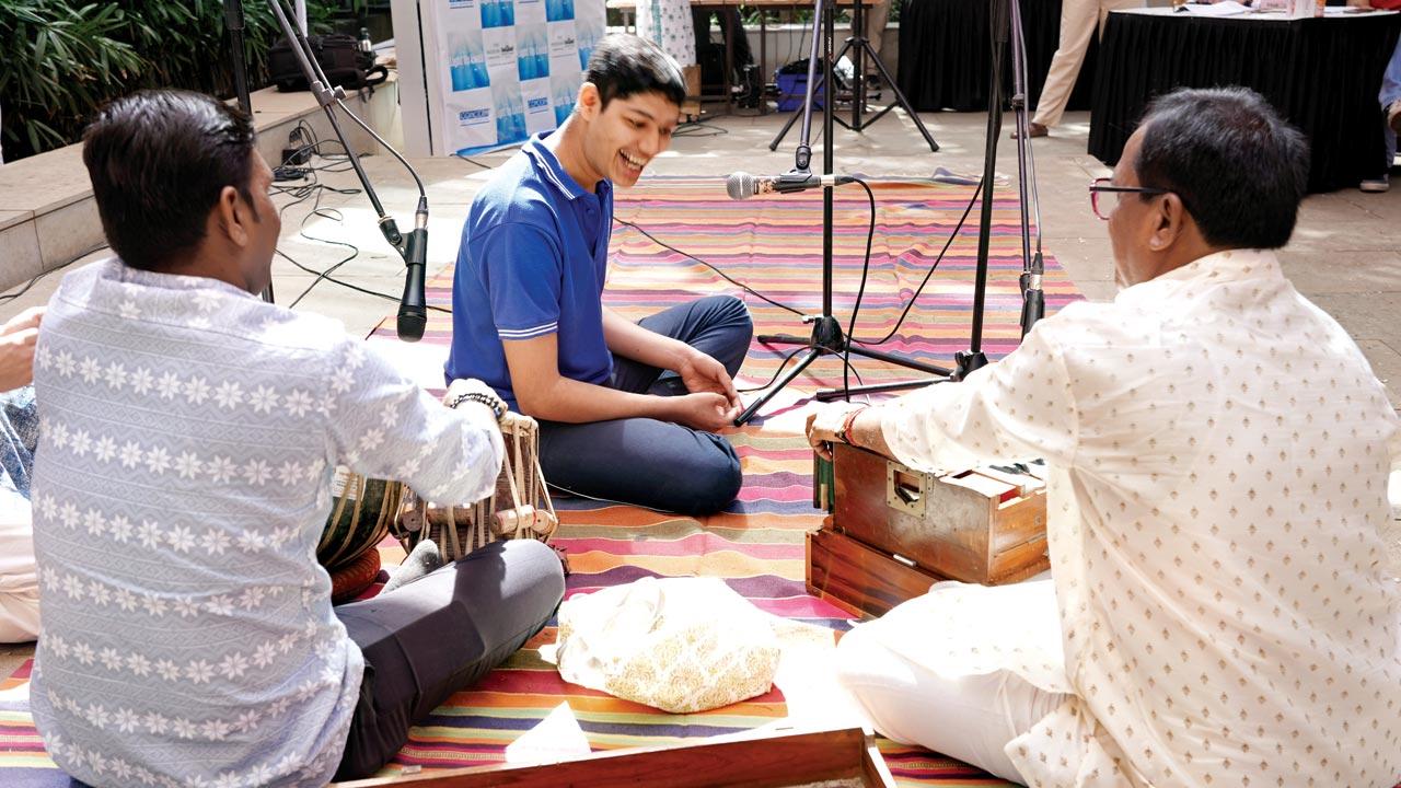 A performance by a (centre)  specially-abled student at the venue