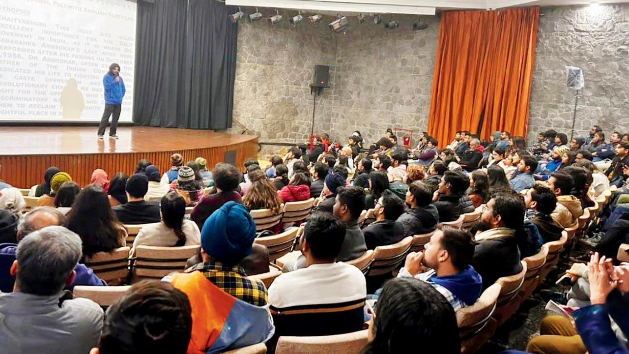 Waghmare at a screening in Germany