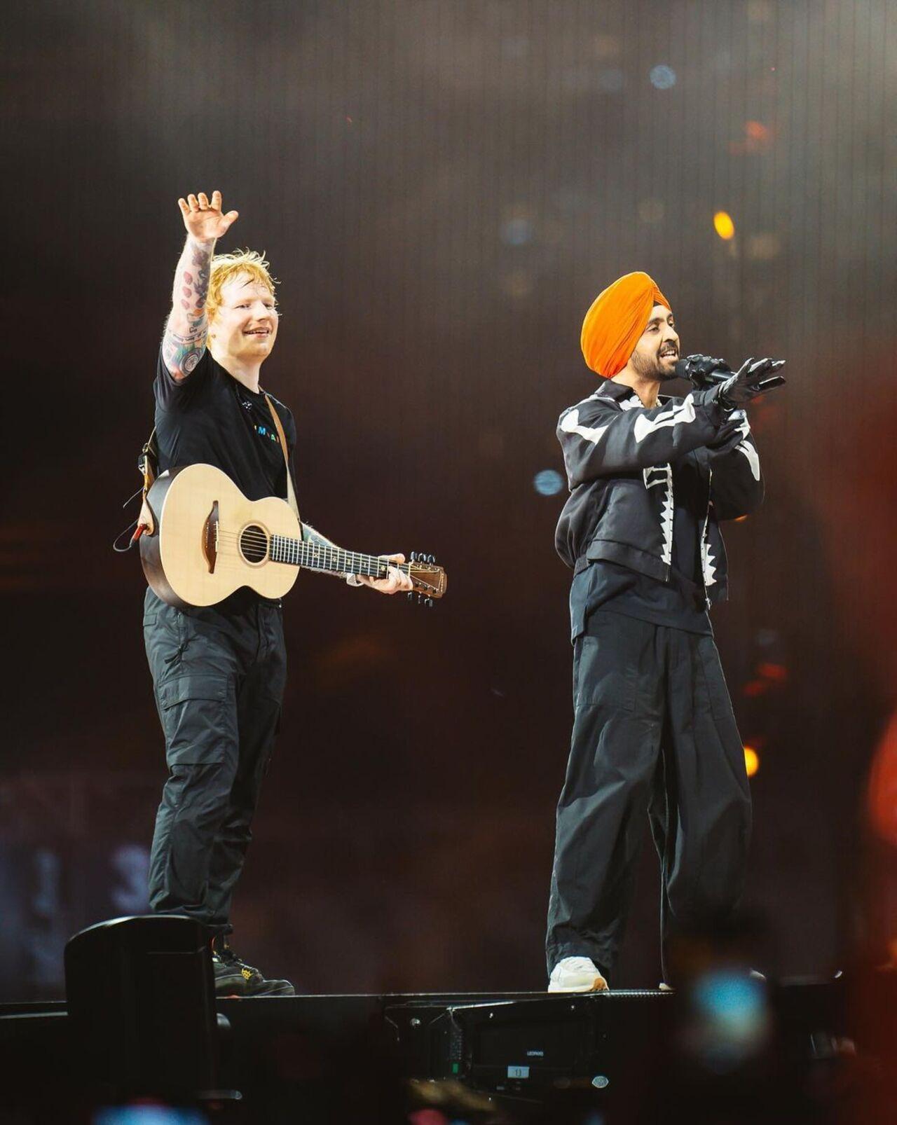 Ed Sheeran performed in Mumbai to a massive crowd on Saturday evening