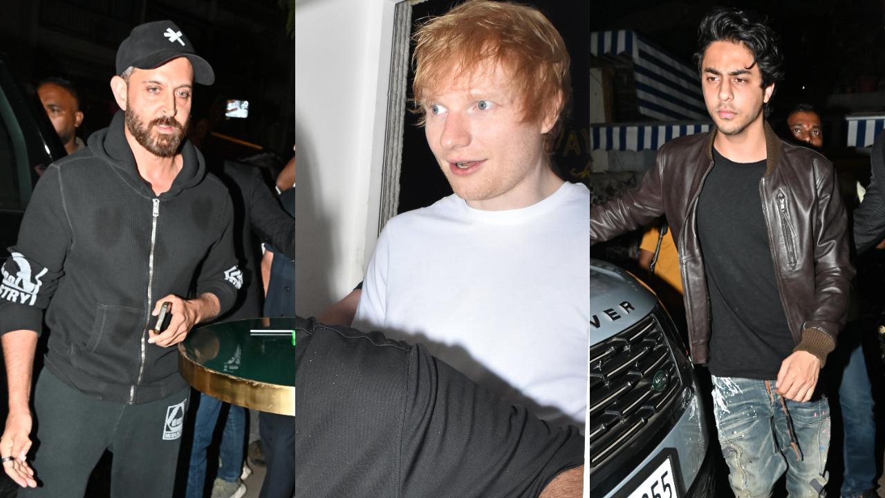 Ed Sheeran parties with Hrithik Roshan, Aryan Khan, and other celebs