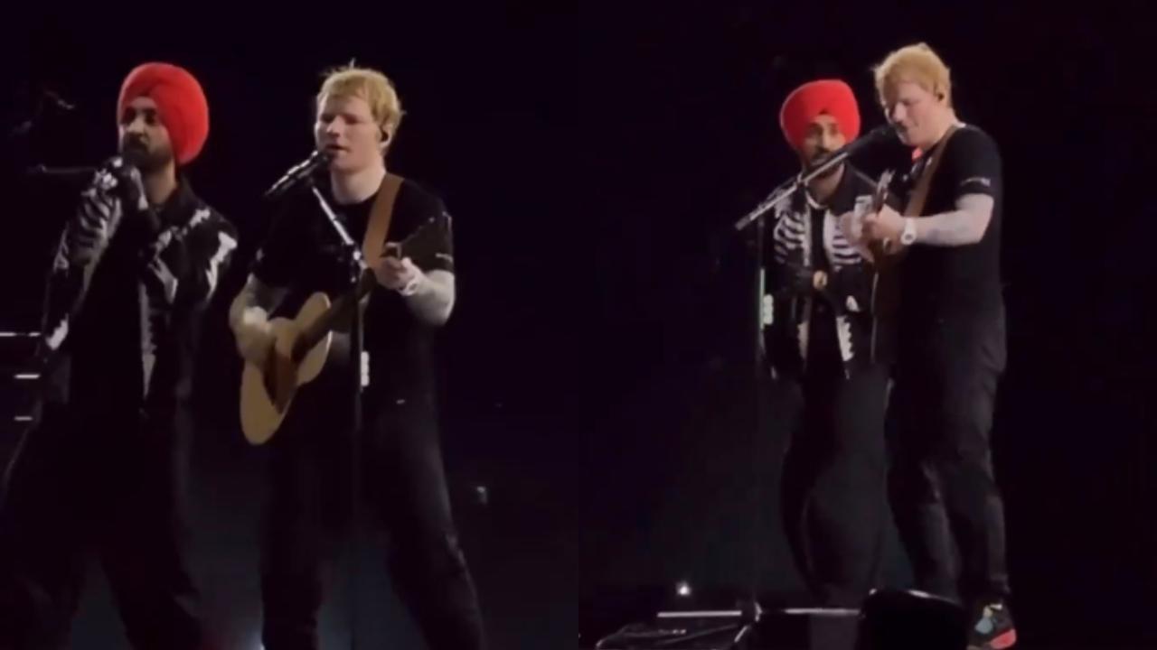 Diljit Dosanjh performs Lover with Ed Sheeran at his Mumbai concert and fans can't believe what just happened!