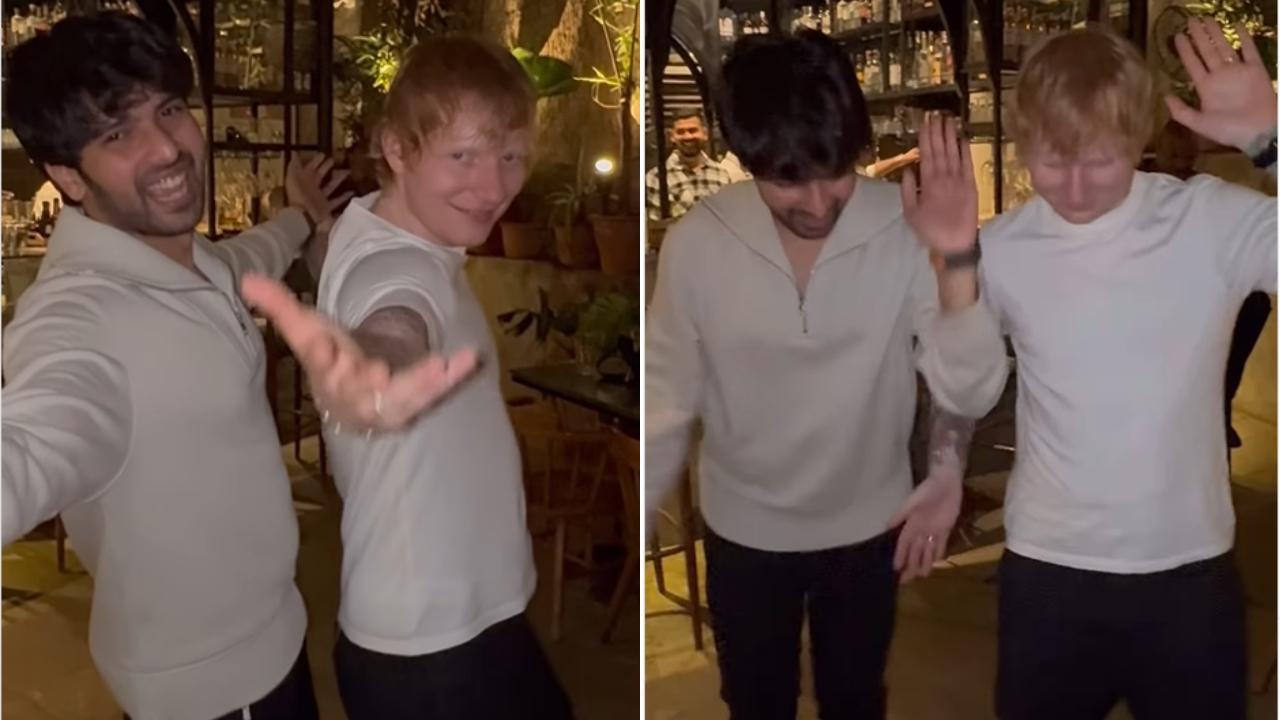 Watch: Ed Sheeran and Armaan Malik go ‘Butta Bomma’ in Mumbai