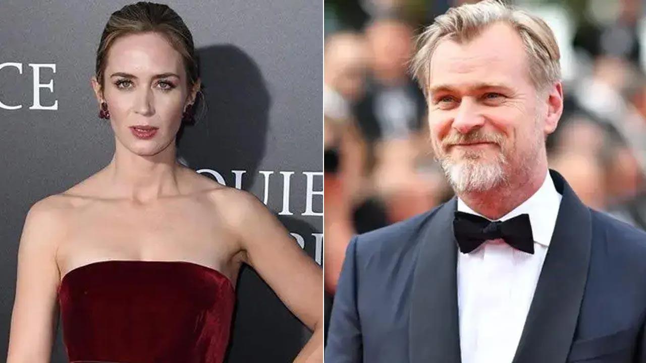 Emily Blunt reveals Christopher Nolan 'loves to gossip'