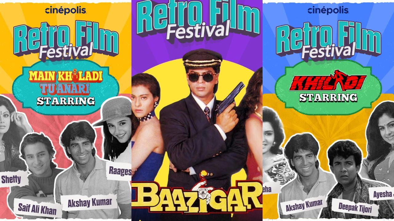 Give your Holi weekend a 90s twist in the theatres as 'Baazigar', 'Main Khiladi Tu Anari' and 'Khiladi' re-releases