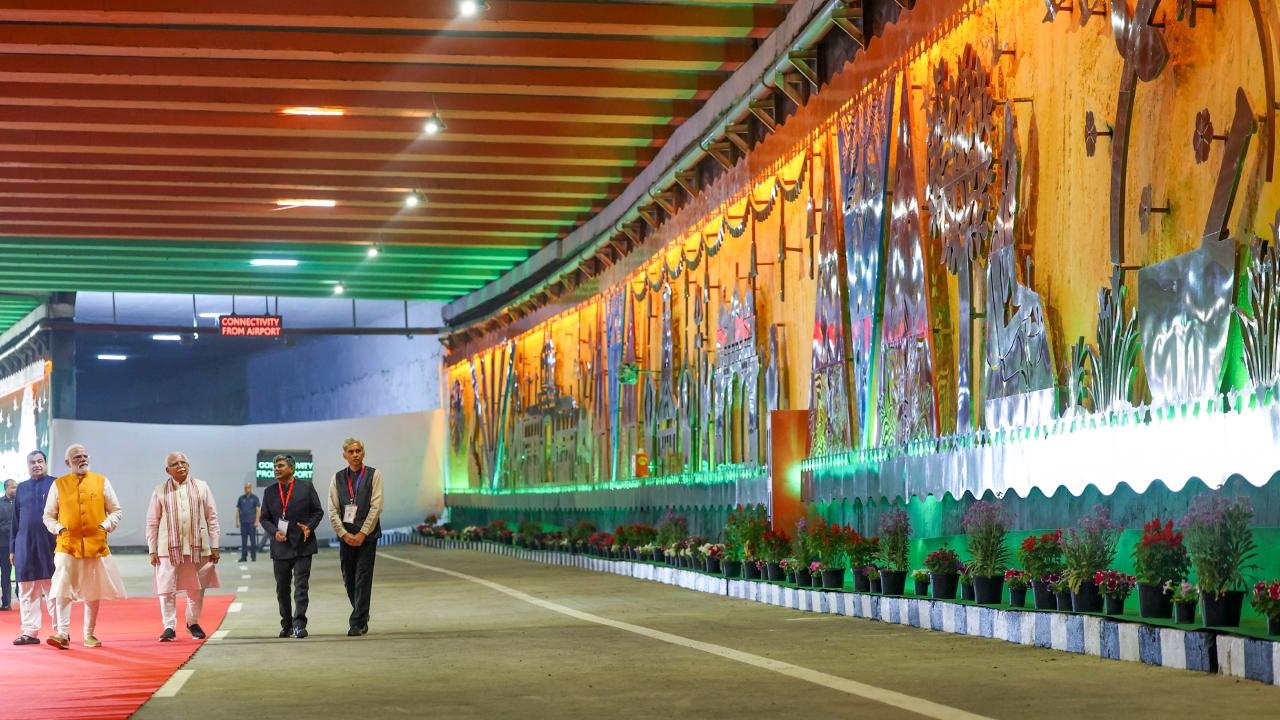 The inauguration of the Haryana section of Dwarka Expressway and the launch of 112 National Highway projects mark a milestone in the country's infrastructure development, PM Modi said