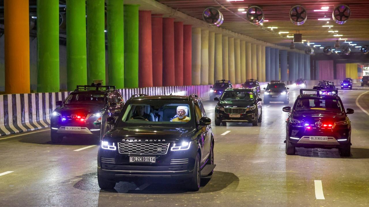 The prime minister also held a road show after the inauguration event
