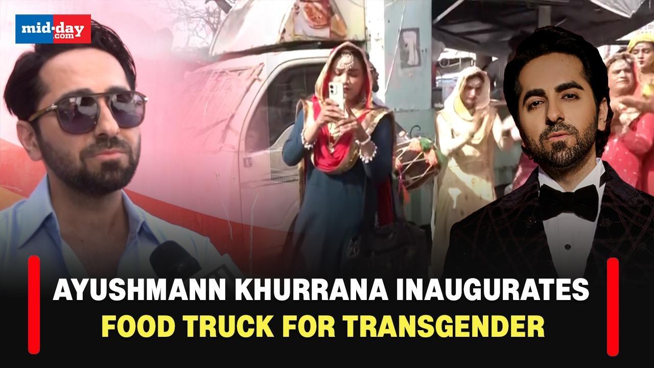 Ayushmann Khurrana inaugurates food truck for the transgender community